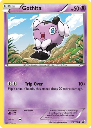 Gothita (70) 070 - Reverse Holofoil Legendary Treasures - Common