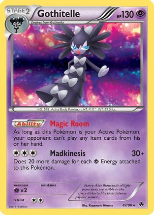 Gothitelle (47) 047 - Reverse Holofoil Emerging Powers - Holo Rare