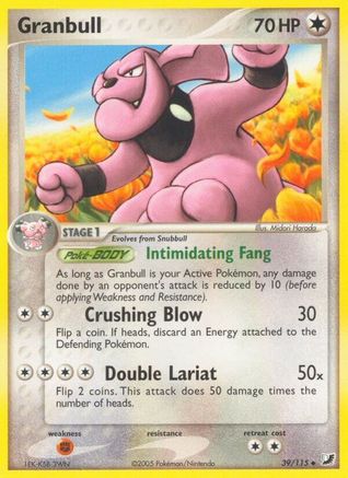 Granbull 039 - Reverse Holofoil Unseen Forces - Uncommon