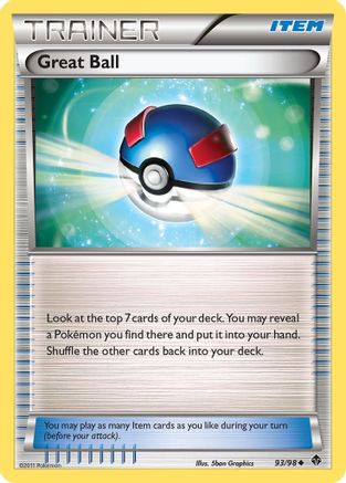 Great Ball 093/98 - Reverse Holofoil Emerging Powers - Uncommon