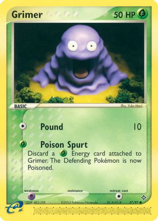 Grimer 057/97 - Reverse Holofoil Dragon - Common