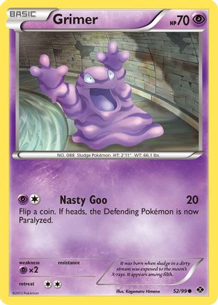 Grimer 052 - Reverse Holofoil Next Destinies - Common