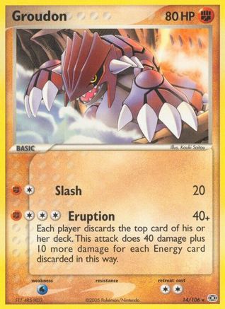 Groudon 014/106 Emerald - Rare