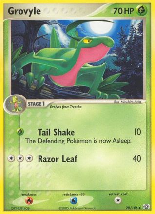Grovyle 028 Emerald - Uncommon