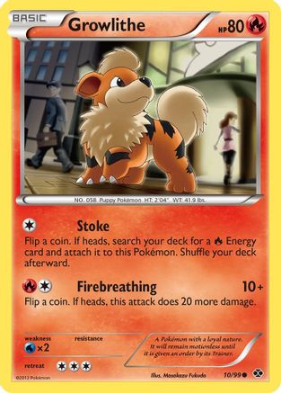 Growlithe (10) 010 - Reverse Holofoil Next Destinies - Common