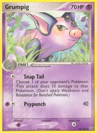 Grumpig 030/106 Emerald - Uncommon