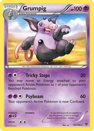Grumpig 050 XY Base Set - Rare