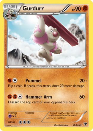 Gurdurr 066 XY Base Set - Uncommon