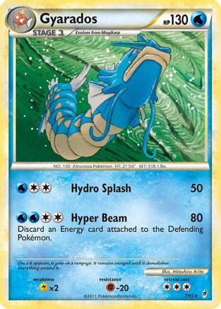 Gyarados 007 - Reverse Holofoil Call of Legends - Holo Rare