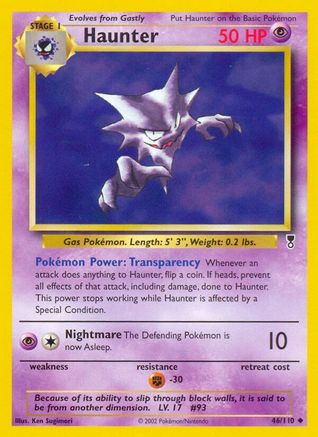 Haunter 046/110 - Reverse Holofoil Legendary Collection - Uncommon
