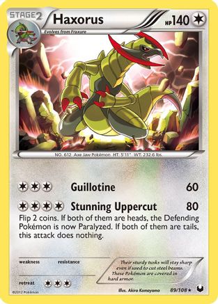 Haxorus 089 - Reverse Holofoil Dark Explorers - Holo Rare