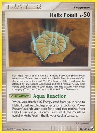 Helix Fossil 091 - Reverse Holofoil Majestic Dawn - Common