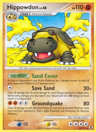 Hippowdon 025 Rising Rivals - Rare
