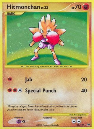 Hitmonchan 129 - Holofoil Platinum - Secret Rare
