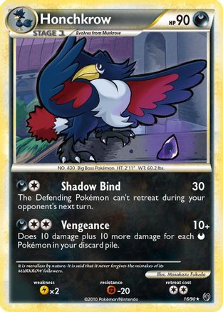 Honchkrow (16) 016/90 Undaunted - Rare