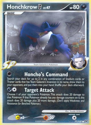 Honchkrow G 077/127 Platinum - Common