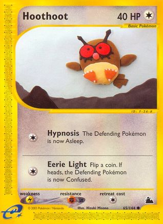 Hoothoot 065 - Reverse Holofoil Skyridge - Common