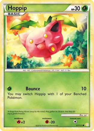 Hoppip 067/123 HeartGold SoulSilver - Common