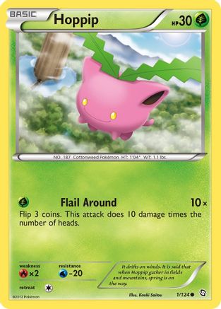Hoppip 001 - Reverse Holofoil Dragons Exalted - Common