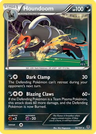 Houndoom 056/101 - Reverse Holofoil Plasma Blast - Holo Rare