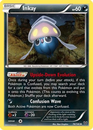 Inkay (74) 074/146 - Reverse Holofoil XY Base Set - Uncommon
