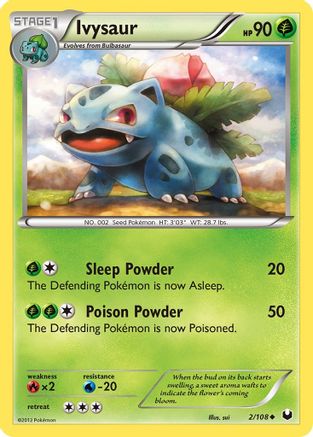 Ivysaur 002 - Reverse Holofoil Dark Explorers - Uncommon