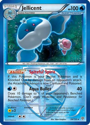 Jellicent (Team Plasma) 039 Plasma Storm - Rare