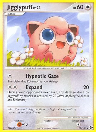 Jigglypuff 072/106 - Reverse Holofoil Great Encounters - Common