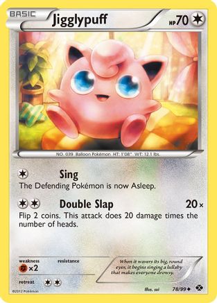 Jigglypuff 078/99 - Reverse Holofoil Next Destinies - Uncommon