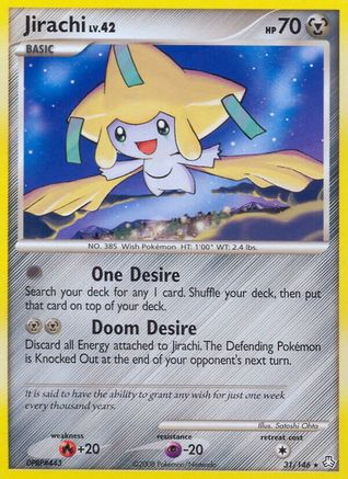 Jirachi 031 - Reverse Holofoil Legends Awakened - Rare