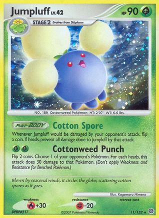 Jumpluff 011 - Holofoil Secret Wonders - Holo Rare