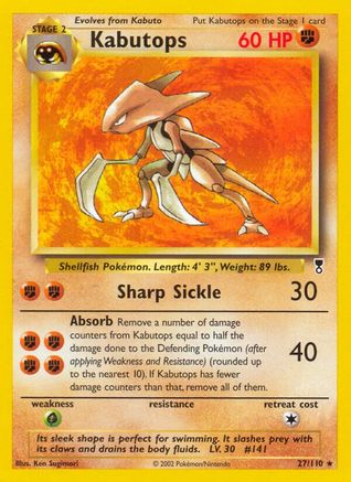 Kabutops 027 Legendary Collection - Rare