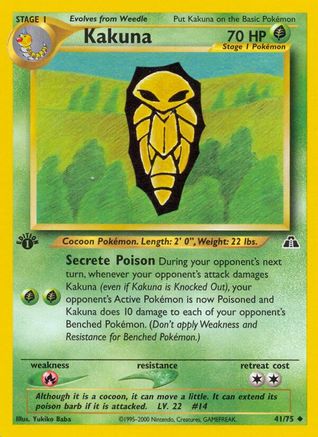 Kakuna 041/75 - 1st Edition Neo Discovery - Uncommon