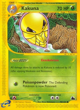 Kakuna 070 - Reverse Holofoil Skyridge - Common