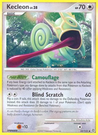 Kecleon 052 - Reverse Holofoil Secret Wonders - Uncommon