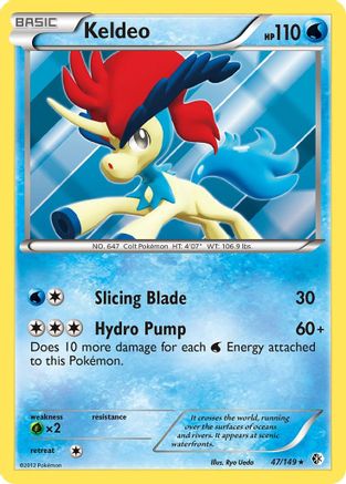 Keldeo (47) 047 - Holofoil Boundaries Crossed - Holo Rare