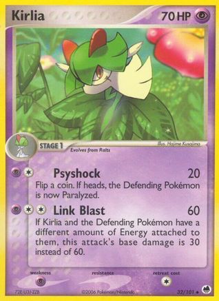Kirlia 032/101 Dragon Frontiers - Uncommon