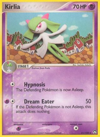 Kirlia 031/108 - Reverse Holofoil Power Keepers - Uncommon