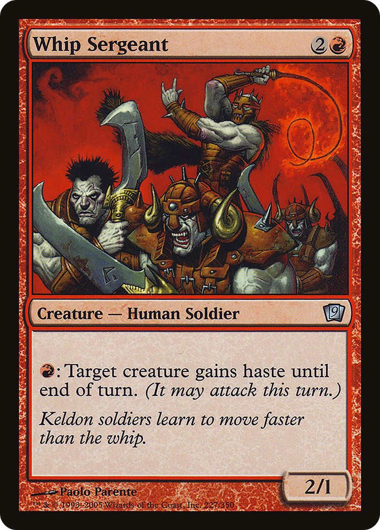 Whip Sergeant (9ED-227★) - 9th Edition Foil