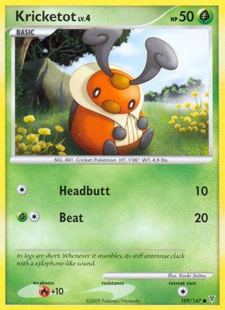 Kricketot 109 - Reverse Holofoil Supreme Victors - Common