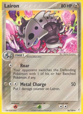 Lairon 036/100 - Reverse Holofoil Crystal Guardians - Uncommon