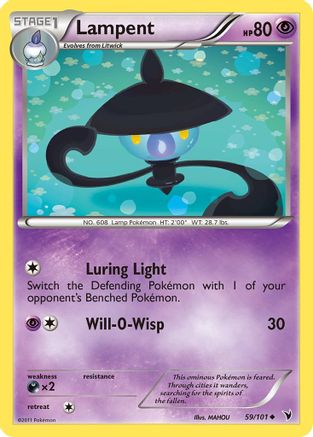 Lampent 059 - Reverse Holofoil Noble Victories - Uncommon