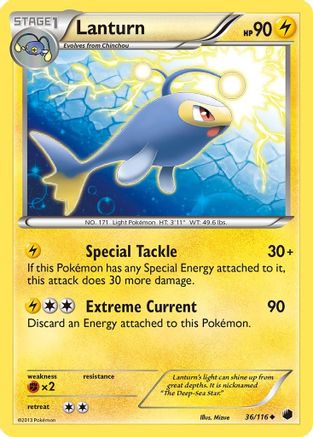 Lanturn 036 - Reverse Holofoil Plasma Freeze - Uncommon