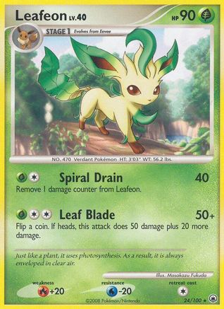 Leafeon (24) 024 Majestic Dawn - Rare