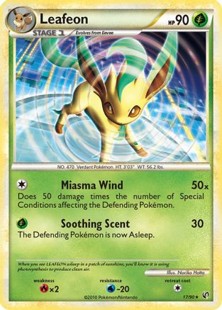 Leafeon 017 Undaunted - Rare