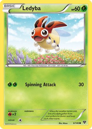 Ledyba 006 - Reverse Holofoil XY Base Set - Common