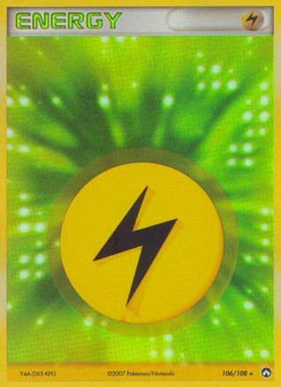 Lightning Energy 106 - Holofoil Power Keepers - Rare
