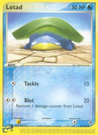 Lotad 067/100 - Reverse Holofoil Sandstorm - Common