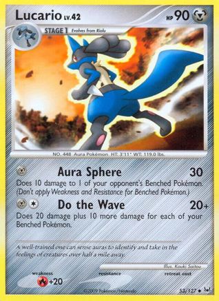 Lucario 053 - Reverse Holofoil Platinum - Uncommon
