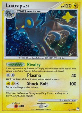 Luxray 008 - Holofoil Legends Awakened - Holo Rare